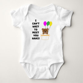 ICH KANN NICHT WARTEN, IHNEN KAKI BABY ANKÜNDIGUNG BABY STRAMPLER