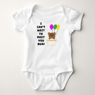 ICH KANN NICHT WARTEN, UM IHNEN BABY-ANKÜNDIGUNG B BABY STRAMPLER