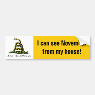 Ich kann November von meinem Haus sehen! Autoaufkleber