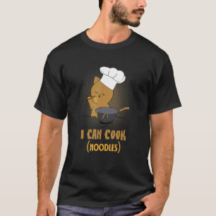 Ich kann Nudeln kochen Kitten Katze Kochen Küche R T-Shirt
