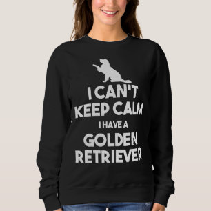 Ich kann Ruhe Behalten habe ich einen goldenen Ret Sweatshirt