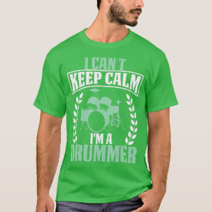 Ich kann Ruhe im Drummer Funny Musicians nicht beh T-Shirt