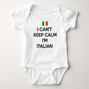 ICH KANN RUHE NICHT BEHALTEN… Ich bin ITALIENISC Baby Strampler