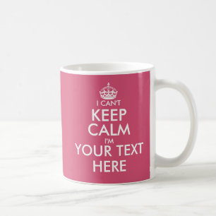 Ich kann ruhige   lustige kundenspezifische kaffeetasse