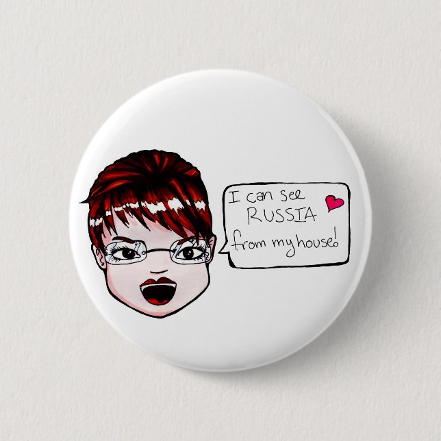 Ich kann Russland sehen… Knopf! Button (Vorderseite)