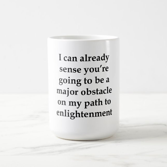 Ich kann schon Sinn Kaffeetasse (Mittel)
