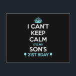 Ich kann seinen 21. Geburtstag nicht Behalten habe Postkarte<br><div class="desc">T - Shirt zum 21. Geburtstag Party,  Offizielles Teenager Party,  Happy 21. Geburtstag Shirt.</div>