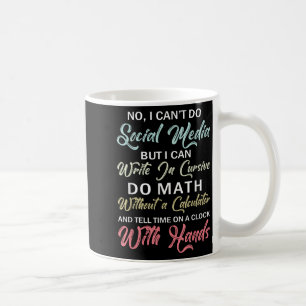 Ich kann Social Media nicht lustiger sarkastischer Kaffeetasse