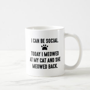 Ich kann sozial sein kaffeetasse
