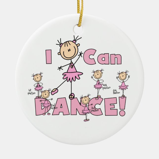 Ich kann T - Shirts und Geschenke tanzen Keramik Ornament (Vorne)