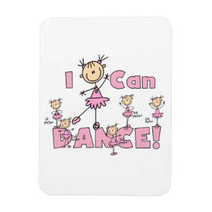 Ich kann Tanz-T-Shirts und Geschenke Magnet