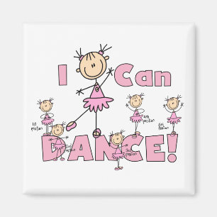Ich kann Tanz-T-Shirts und Geschenke Magnet