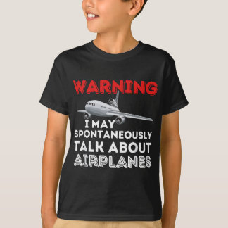 Ich kann über Flugzeuge reden - Funny Pilot & Avia T-Shirt