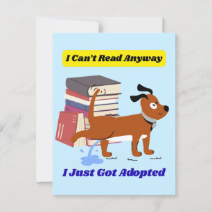 Ich kann überhaupt nicht lesen postkarte