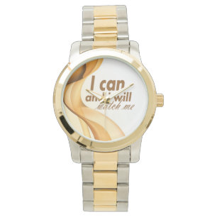 ich kann und ich passe mich Inspiration auf Armbanduhr
