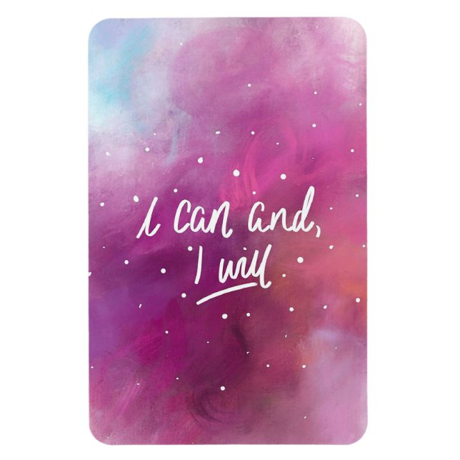 Ich kann und ich werde magnet (Vertikal)