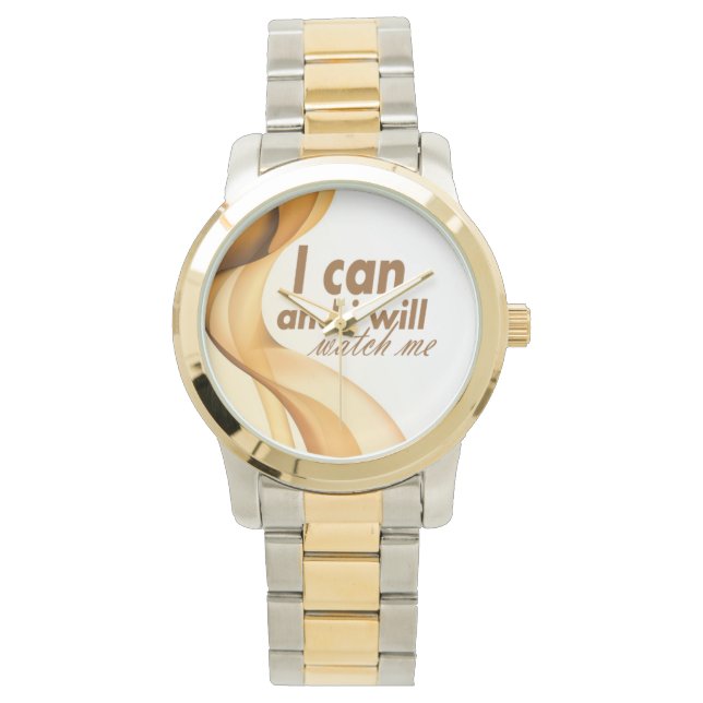 Ich kann und ich werde mir Inspiration anschauen Armbanduhr (Vorderseite)