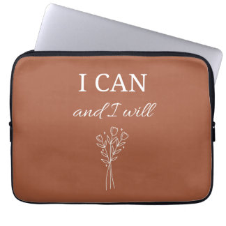 Ich kann und werde Inspiration Laptopschutzhülle