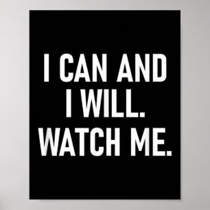 Ich kann und werde mich beobachten, Inspirierend, Poster