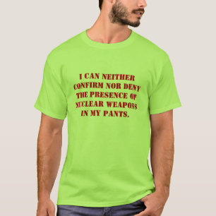 Ich kann weder die Anwesenheit von bestätigen noc T-Shirt