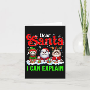 Ich kann Weihnachten drei Weihnachtsmänner-Elf-Kat Karte