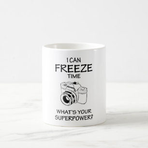 Ich kann Zeit einfrieren Was ist dein Geschenk fü Kaffeetasse