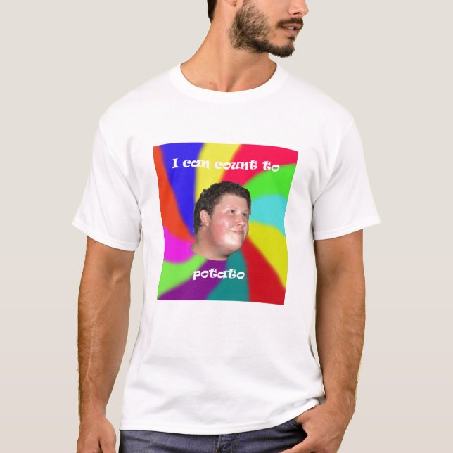 Ich kann zur Kartoffel zählen T-Shirt (Vorderseite)