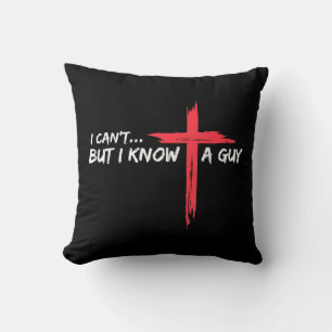 Ich kann's nicht, aber ich kenne einen Typ Jesus K Kissen