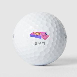 'Ich kaue dich' Spielvergnügen Süßer Spaß Bubble K Golfball
