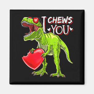 Ich kaue dich Valentins T Rex Dinosaurier Shirts V Magnet