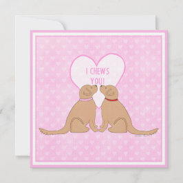 Ich kaue dich Valentinstag Hunde