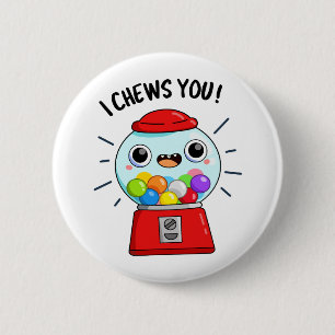 Ich kauen dir einen lustigen Gummiball-Maschinenpu Button
