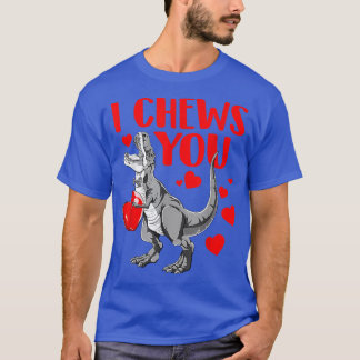 Ich kauen Sie Trex Dino Niedlich Baby Boy Valentin T-Shirt