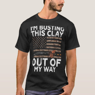 Ich kaufe Clay US Flag - Sports Shooter & Clay P T-Shirt