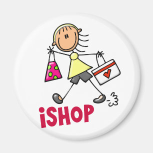 ICH KAUFE Strichmännchen-T - Shirts u. Geschenke Magnet