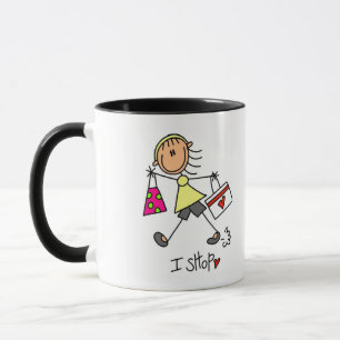 Ich kaufe T-Shirts und Geschenke Tasse