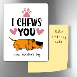 Ich kaut dich... Valentine vom Kühlschrank. Magnet