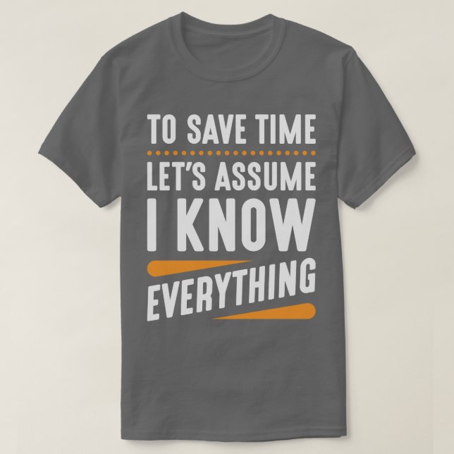 Ich kenne alles T-Shirt (Design vorne)