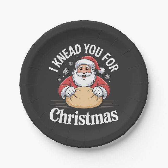 Ich kenne dich für Weihnachtsgebäck Weihnachten We Pappteller (Vorderseite)