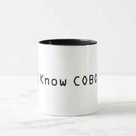 Ich kenne die Cobol-Tasse Tasse