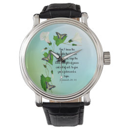 Ich kenne die Gedanken, die ich Bible Verse denke Armbanduhr