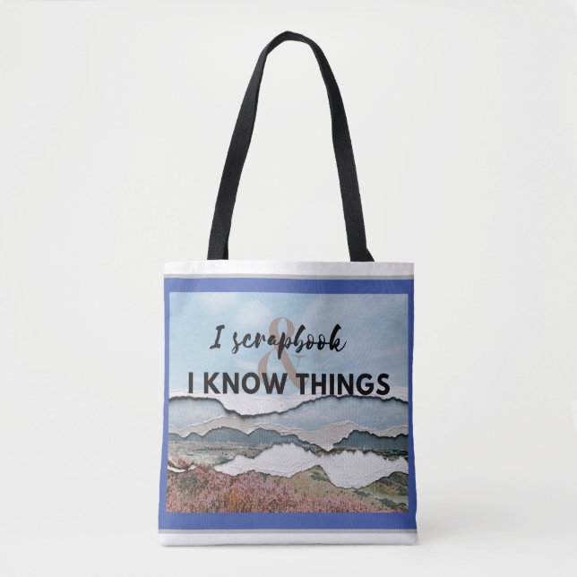 Ich kenne Dinge Tasche (Vorderseite)