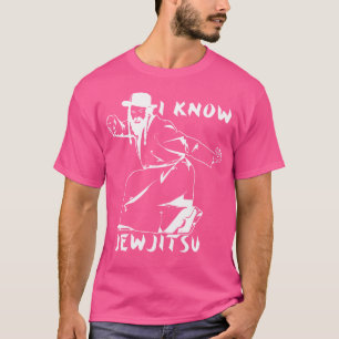 Ich kenne Jewjitsu Tanz Horah Jiu Jitsu Rabbi T-Shirt