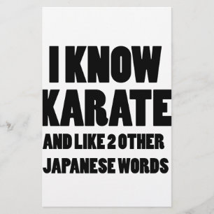 Ich kenne Karate Briefpapier