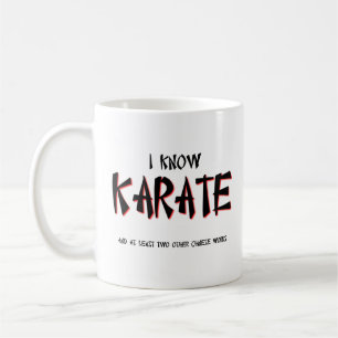 Ich kenne Karate-lustigen Tassen-Spaß Kaffeetasse