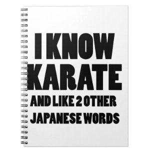 Ich kenne Karate Notizblock