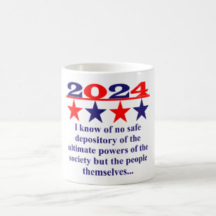 Ich kenne kein sicheres Depot - politisches Zitat Kaffeetasse