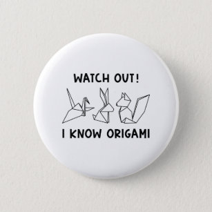 Ich kenne Origami Button