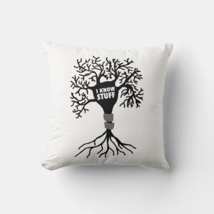 Ich kenne Stuff Neuron Silhouette Kissen