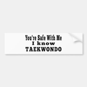 Ich kenne Taekwondo Autoaufkleber
